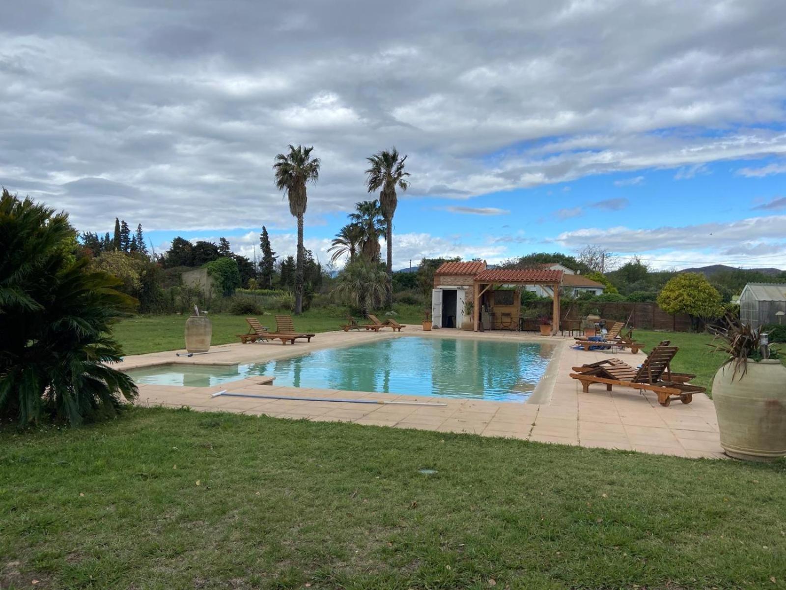 "Mas Tramontane "Chambres D'Hotes Et Studio Avec Piscine Dans Parc Arbore Ille sur Tet Bagian luar foto